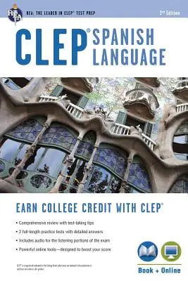 Clep(r) Španielsky jazyk Kniha + Online - Clep(r) Spanish Language Book + Online