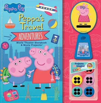 Prasiatko Peppa: Peppine cestovateľské dobrodružstvá Kniha príbehov a filmový projektor - Peppa Pig: Peppa's Travel Adventures Storybook & Movie Projector