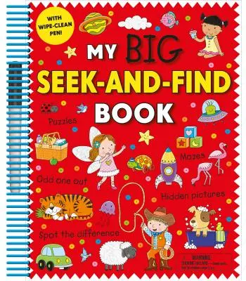 Moja veľká kniha Hľadaj a nájdi [s perom na stieranie] - My Big Seek-And-Find Book [With Wipe-Clean Pen]