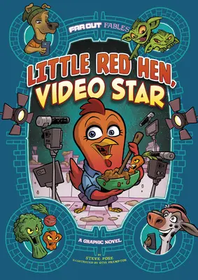 Malá červená sliepka, videohviezda: Grafický román (A Graphic Novel) - Little Red Hen, Video Star: A Graphic Novel