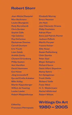 Spisy o umení 1980-2005: Robert Storr - Writings on Art 1980-2005: By Robert Storr