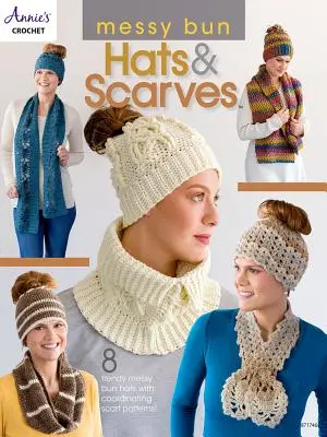 Klobúky a šály s neusporiadaným chumáčom - Messy Bun Hats & Scarves