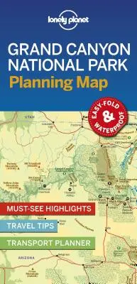 Lonely Planet Grand Canyon National Park Plánovacia mapa 1 - Lonely Planet Grand Canyon National Park Planning Map 1