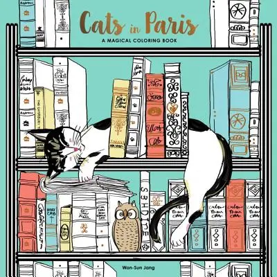 Mačky v Paríži: Kúzelné maľovanky - Cats in Paris: A Magical Coloring Book