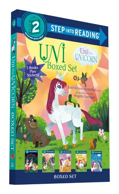 Uni the Unicorn Step Into Reading Boxed Set (Jednorožec Krok k čítaniu): Uni prináša jar; Uniho prvé prespávanie; Uni ide do školy; Uni pečie koláč; Uni a dokonalý preš - Uni the Unicorn Step Into Reading Boxed Set: Uni Brings Spring; Uni's First Sleepover; Uni Goes to School; Uni Bakes a Cake; Uni and the Perfect Prese