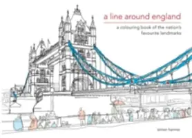 Čiary okolo Anglicka - vymaľovánka obľúbených pamiatok krajiny - Line Around England - A colouring book of the nation's favourite landmarks