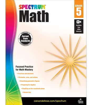 Pracovný zošit matematiky Spektrum, 5. ročník - Spectrum Math Workbook, Grade 5