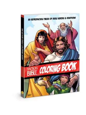 Akčná Biblia: omaľovánky: 55 reprodukovateľných stránok s biblickými hrdinami a pobožnosťami - The Action Bible Coloring Book: 55 Reproducible Pages of Bible Heroes and Devotions