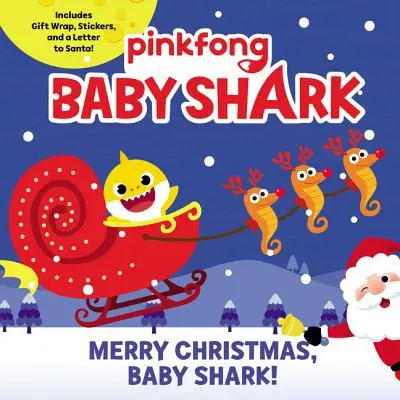 Baby Shark: Veselé Vianoce, žraločie mláďa! [s nálepkami, darčekovým obalom a listom pre Santu] - Baby Shark: Merry Christmas, Baby Shark! [With Stickers and Gift Wrap and a Letter to Santa]