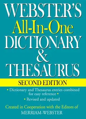 Webster's All-In-One Dictionary & Thesaurus, druhé vydanie - Webster's All-In-One Dictionary & Thesaurus, Second Edition