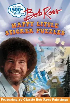Bob Ross Veselé samolepkové puzzle - Bob Ross Happy Little Sticker Puzzles