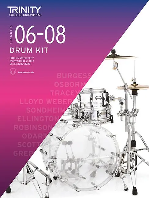 Trinity College London Súprava bicích nástrojov 2020-2023. Grades 6-8 - Trinity College London Drum Kit 2020-2023. Grades 6-8