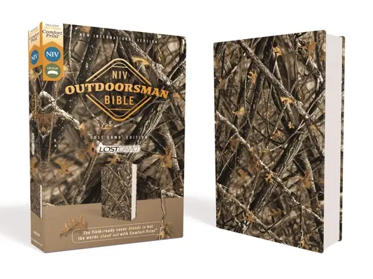 Niv, Outdoorsman Bible, Lost Camo Edition, Leathersoft, Red Letter Edition, Comfort Print: Obálka pripravená na použitie v teréne splynie s okolím, ale slová vyniknú - Niv, Outdoorsman Bible, Lost Camo Edition, Leathersoft, Red Letter Edition, Comfort Print: The Field-Ready Cover Blends in But the Words Stand Out wit
