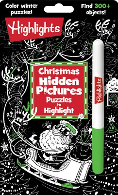 Vianočné skryté obrázky Hádanky na zvýraznenie - Christmas Hidden Pictures Puzzles to Highlight