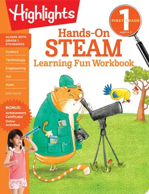 Zábavný pracovný zošit pre prvú triedu Hands-On Steam Learning Fun - First Grade Hands-On Steam Learning Fun Workbook
