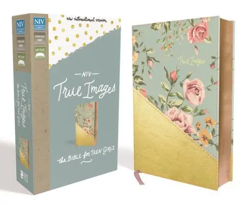 NIV, True Images Bible, Imitation Leather, Blue/Gold (Biblia NIV, Pravdivé obrazy, imitácia kože, modrá/zlatá): Biblia pre dospievajúce dievčatá - NIV, True Images Bible, Imitation Leather, Blue/Gold: The Bible for Teen Girls