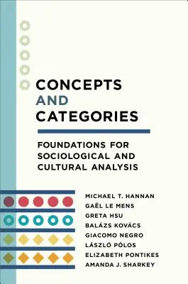 Koncepty a kategórie: Základy sociologickej a kultúrnej analýzy - Concepts and Categories: Foundations for Sociological and Cultural Analysis
