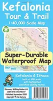 Mapa zájazdov a trás na Kefalónii - Kefalonia Tour and Trail Map