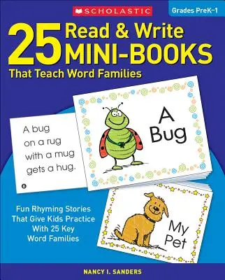 25 minikníh na čítanie a písanie: Ktoré učia slovné čeľade - 25 Read & Write Mini-Books: That Teach Word Families