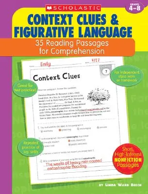 35 úryvkov na čítanie s porozumením: Kontextové stopy a obrazný jazyk: 35 úryvkov na čítanie s porozumením - 35 Reading Passages for Comprehension: Context Clues & Figurative Language: 35 Reading Passages for Comprehension