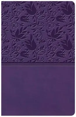 Biblia KJV s veľkým výtlačkom, fialová koža Leathertouch - KJV Large Print Personal Size Reference Bible, Purple Leathertouch