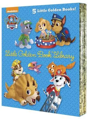 Tlapková patrola Malá zlatá knižnica (Tlapková patrola): Knižka: Itty-Bitty Kitty Rescue; Puppy Birthday!; Pirate Pups; All-Star Pups!; Jurassic Bark! - Paw Patrol Little Golden Book Library (Paw Patrol): Itty-Bitty Kitty Rescue; Puppy Birthday!; Pirate Pups; All-Star Pups!; Jurassic Bark!