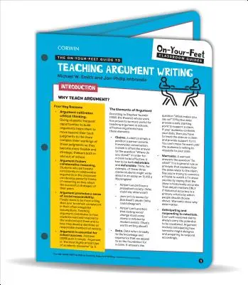 Príručka na vyučovanie písania argumentov - The On-Your-Feet Guide to Teaching Argument Writing