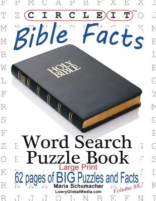 Zakrúžkujte, Biblické fakty, Veľká tlač, Hľadanie slov, Puzzle Book - Circle It, Bible Facts, Large Print, Word Search, Puzzle Book