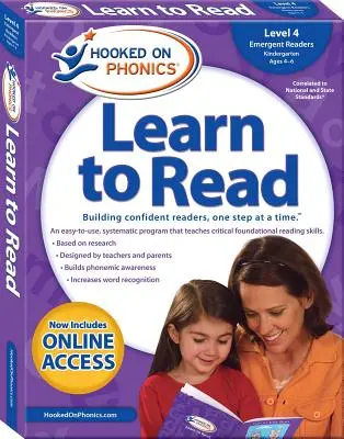 Hooked on Phonics Learn to Read - Level 4, Volume 4: Emergent Readers (Materská škola vo veku 4-6 rokov) - Hooked on Phonics Learn to Read - Level 4, Volume 4: Emergent Readers (Kindergarten Ages 4-6)