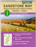 Cyklotrasa Sandstone Way - Northumberland - medzi Berwick Upon Tweed a Hexhamom - Sandstone Way Cycle Route Map - Northumberland - Between Berwick Upon Tweed and Hexham