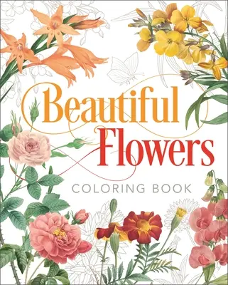 Krásne kvety Omaľovánky - Beautiful Flowers Coloring Book