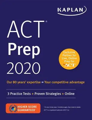 ACT Prep 2020 - 3 cvičné testy + osvedčené stratégie + online - ACT Prep 2020 - 3 Practice Tests + Proven Strategies + Online