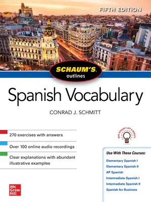 Schaum's Outline of Spanish Vocabulary, 5. vydanie - Schaum's Outline of Spanish Vocabulary, Fifth Edition