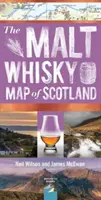 Mapa Škótska so sladovou whisky - Malt Whisky Map of Scotland