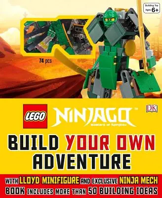 Lego(r) Ninjago: Stvárni si vlastné dobrodružstvo: S minifigúrkou Lloyda a exkluzívnym nindža tovarom, kniha obsahuje viac ako 50 stavebníc - Lego(r) Ninjago: Build Your Own Adventure: With Lloyd Minifigure and Exclusive Ninja Merch, Book Includes More Than 50 Buil