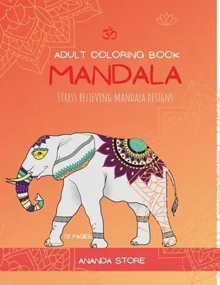 Mandala Animals Coloring Book (Kniha na vyfarbovanie zvierat): Mandala Animals Coloring Book for Adults: Mandala Animals Coloring Book for Adults: Mandala Animals: Mandala Animals Coloring Book for Adults: Krásne veľkoplošné vzory a vzory na vyfarbovanie zvierat pre dievčatá, - Mandala Animals Coloring Book: Mandala Animals Coloring Book for Adults: Beautiful Large Print Patterns and Animals Coloring Page Designs for Girls,