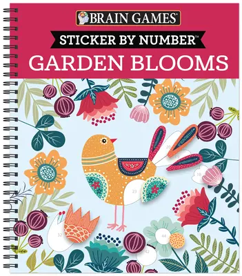 Hry na mozog - Nálepka podľa čísla: Záhrada kvitne - Brain Games - Sticker by Number: Garden Blooms