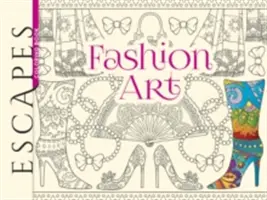 Escapes Fashion Art Omaľovánky - Escapes Fashion Art Coloring Book
