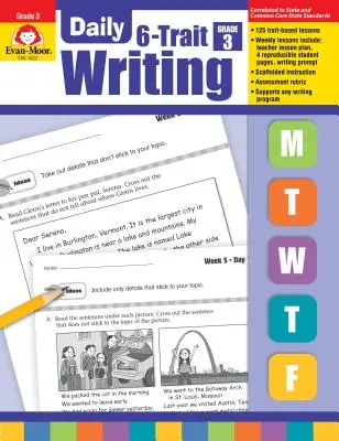 Každodenné písanie so 6 znakmi, 3. ročník - Daily 6-Trait Writing Grade 3