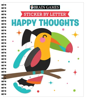 Hry na mozog - Nálepka podľa písmena: Šťastné myšlienky - Brain Games - Sticker by Letter: Happy Thoughts