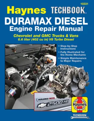 Duramax Diesel Motor Opravy Príručka: 2001 až 2019 Chevrolet a GMC Nákladné vozidlá a dodávky 6,6 litra (402 Cu In) V8 Turbo Diesel - Duramax Diesel Engine Repair Manual: 2001 Thru 2019 Chevrolet and GMC Trucks & Vans 6.6 Liter (402 Cu In) V8 Turbo Diesel