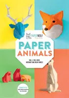 Papierové zvieratá: Zväzok 1: Líška, jeleň, surikata a medvedia rodina - Paper Animals: Volume 1: Fox, Deer, Meerkat and Bear Family
