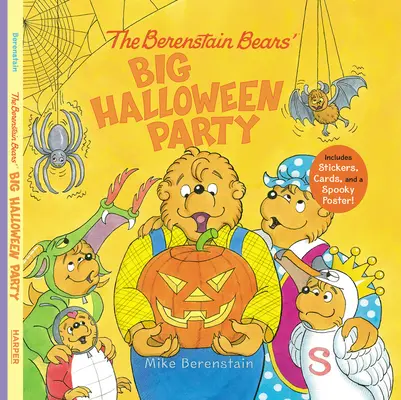 Veľká halloweenska párty medvedíkov Berenstainových: Obsahuje samolepky, kartičky a strašidelný plagát! - The Berenstain Bears' Big Halloween Party: Includes Stickers, Cards, and a Spooky Poster!