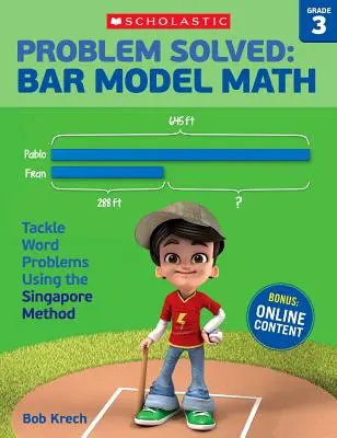 Vyriešený problém: Matematika podľa vzorovej tabuľky: Riešenie slovných úloh pomocou singapurskej metódy: 3. ročník: Riešenie slovných úloh pomocou singapurskej metódy - Problem Solved: Bar Model Math: Grade 3: Tackle Word Problems Using the Singapore Method