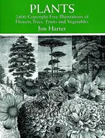 Rastliny: 2 400 ilustrácií kvetov, stromov, ovocia a zeleniny bez nároku na honorár - Plants: 2,400 Royalty-Free Illustrations of Flowers, Trees, Fruits and Vegetables