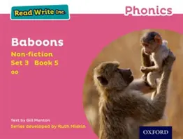 Read Write Inc. Phonics: Ružová sada 3 literatúra faktu 5 paviáni - Read Write Inc. Phonics: Pink Set 3 Non-fiction 5 Baboons
