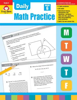 Denné cvičenia z matematiky, 6. ročník - Daily Math Practice, Grade 6