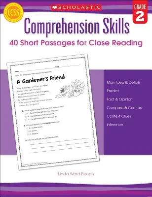 Comprehension Skills: 40 Short Passages for Close Reading: 2. ročník - Comprehension Skills: 40 Short Passages for Close Reading: Grade 2