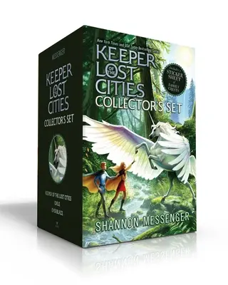 Strážca stratených miest Zberateľská sada (obsahuje samolepkový hárok s rodinnými erbami): Strážca stratených miest; Vyhnanstvo; Everblaze - Keeper of the Lost Cities Collector's Set (Includes a Sticker Sheet of Family Crests): Keeper of the Lost Cities; Exile; Everblaze