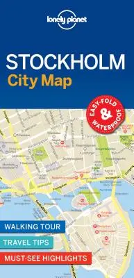 Lonely Planet Štokholm Mapa mesta 1 - Lonely Planet Stockholm City Map 1